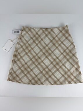NWT Wilfred Francesca Classic Mini Skirt in Plaid